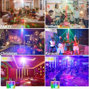 Party Lights DJ Disco Lights, Sound Activated Party Lights, LED Stage Lights DJ Lights with Remote Control, Suitable for Family Party, Karaoke, Ktv, Christmas Halloween