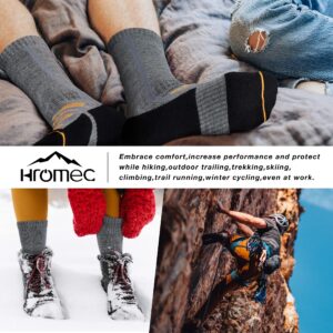 Merino Wool Hiking Socks for Cold Weather Socks Thermal Warm Crew Winter Boot Cushion Socks