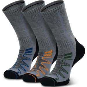 Merino Wool Hiking Socks for Cold Weather Socks Thermal Warm Crew Winter Boot Cushion Socks