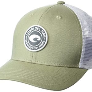 Costa Del Mar Standard Medallion Trucker Hat, Moss, One Size