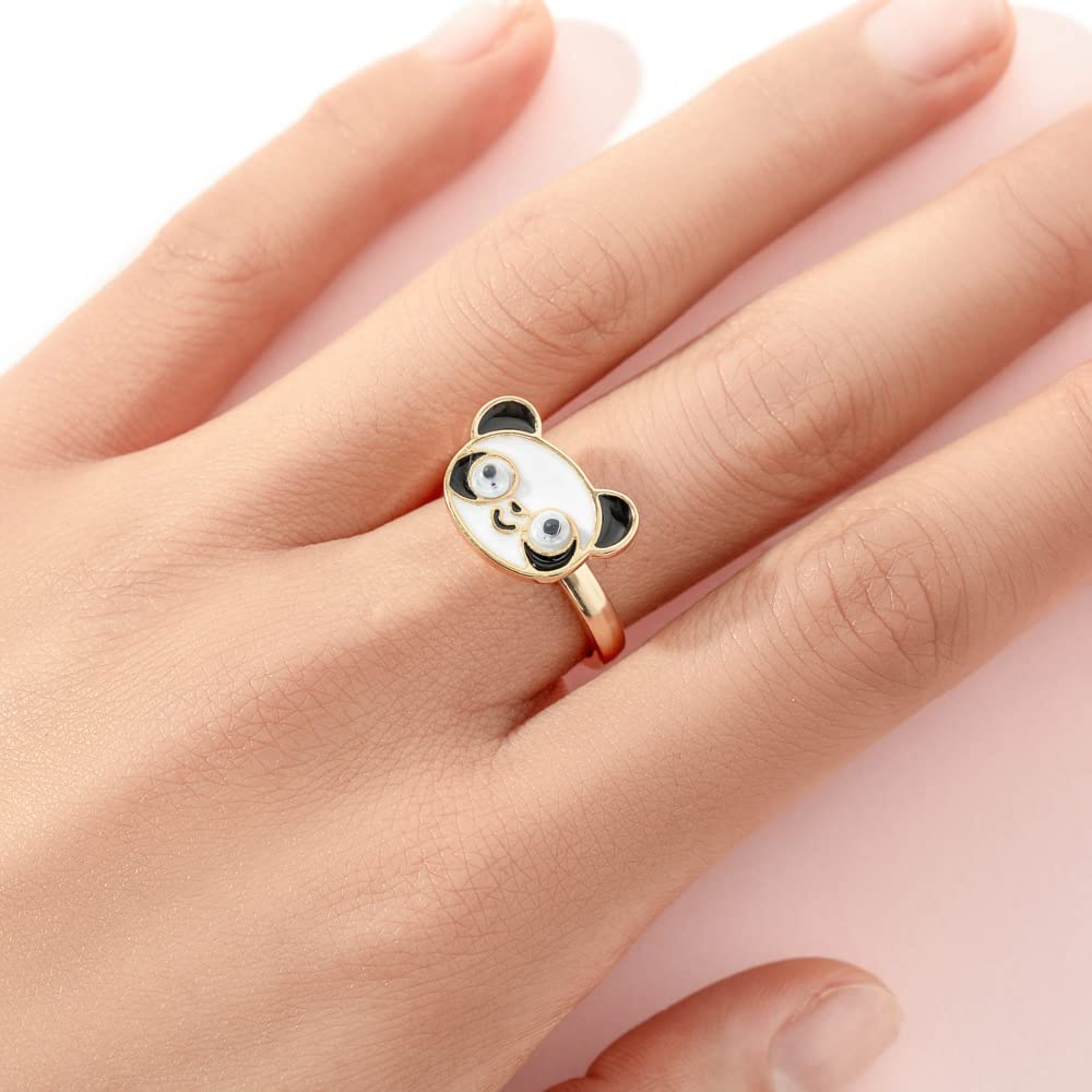 3Pcs Fidget Anxiety Rings Open Daisy Butterfly Unicorn Spinner Stackable Rings for Women