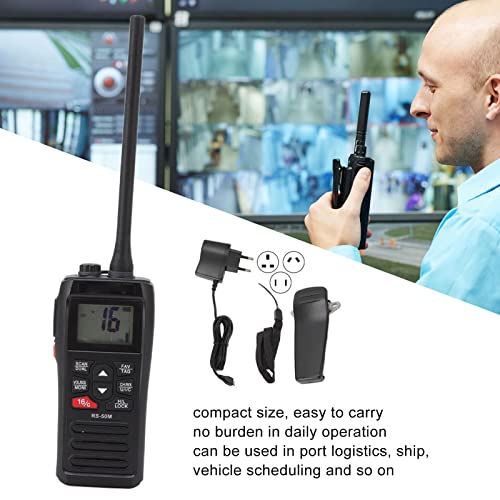 Walkie Talkies, Handheld High Sensitivity Marine Radio Portable for Ship EU Plug