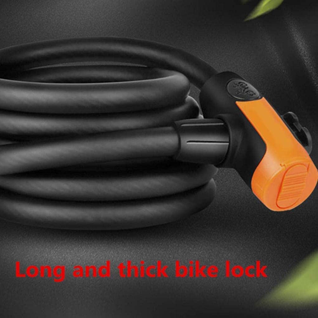 Bicycle Locks Heavy Duty Anti Theft Bike Lock High Security Level Bicycle Lock Heavy Duty Chain Bike Locks with Keys PVC Waterproof Rustproof for Cycle Moto Scooter Grills Gate Fence,