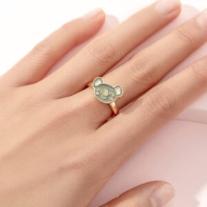 3Pcs Fidget Anxiety Rings Open Daisy Butterfly Unicorn Spinner Stackable Rings for Women