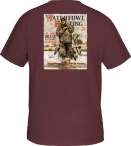 drake waterfowl pack'n out t s/s wild ginger heather xlarge