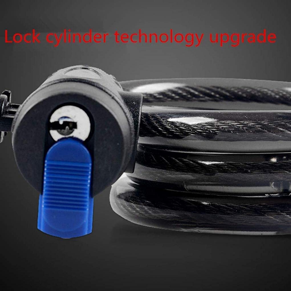 Bicycle Locks Heavy Duty Anti Theft Bike Lock High Security Level Bicycle Lock Bike Chain Lock Anti-Theft Bicycle Chain Lock with Key for E-Bike Mountain Bike Outdoor Ski Gate Accessories