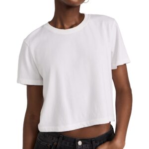 DL1961 Women's Essential Tee, White, S