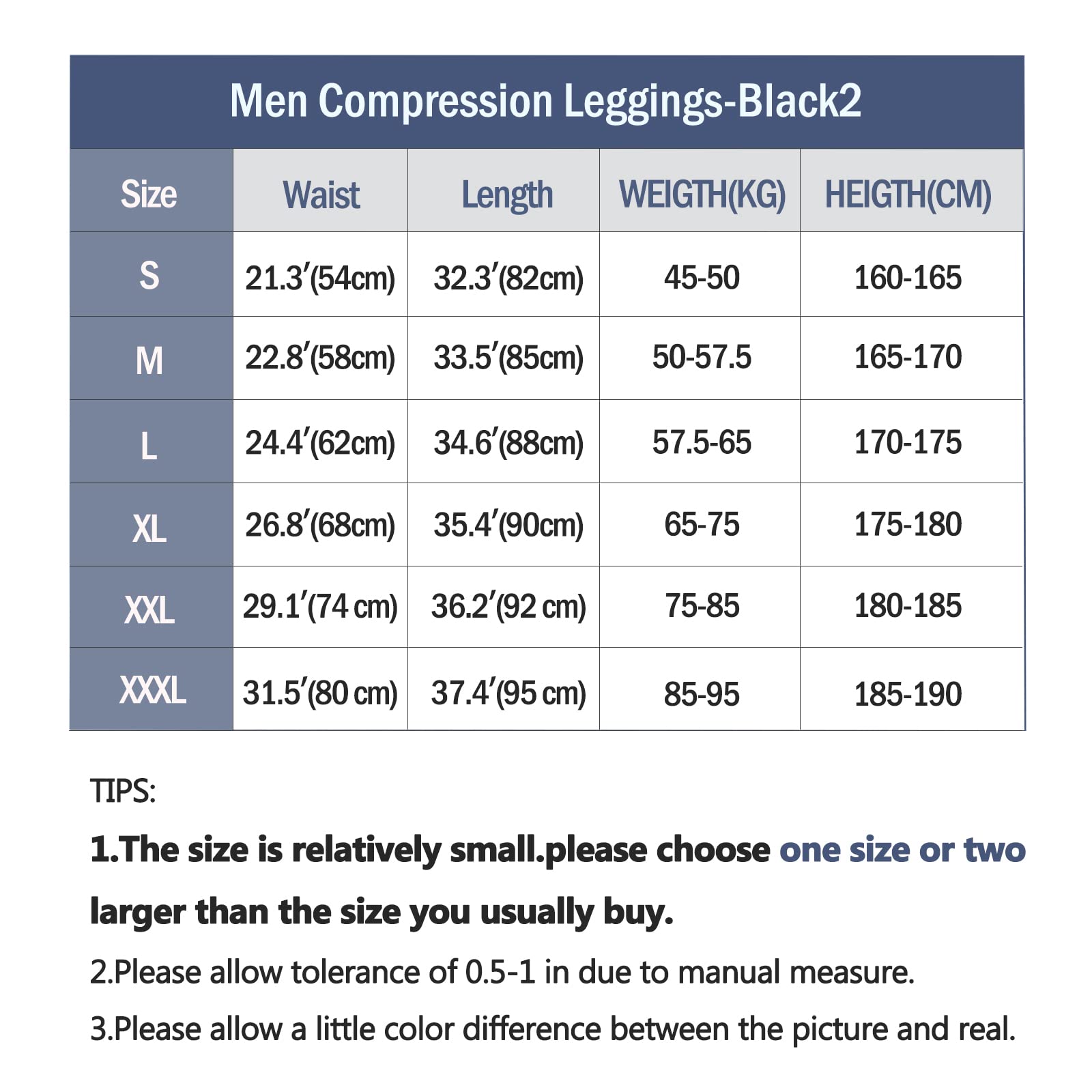 SS COLOR FISH Men Compression Pants Athletic Baselayer Workout Legging Running Tights for Men Black