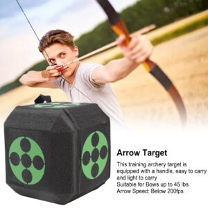 18 Sided 3D Archery Target, Foam Archery Target, Self Healing Functional 18 Sides Reusable, Large Dice Cube EXPE Foam Target for Outdoor for Hunting