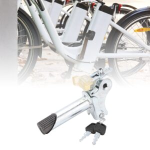 electric bike seat post, electric bike metal seatpost foldable with anti‑theft key internal lock bike accessory