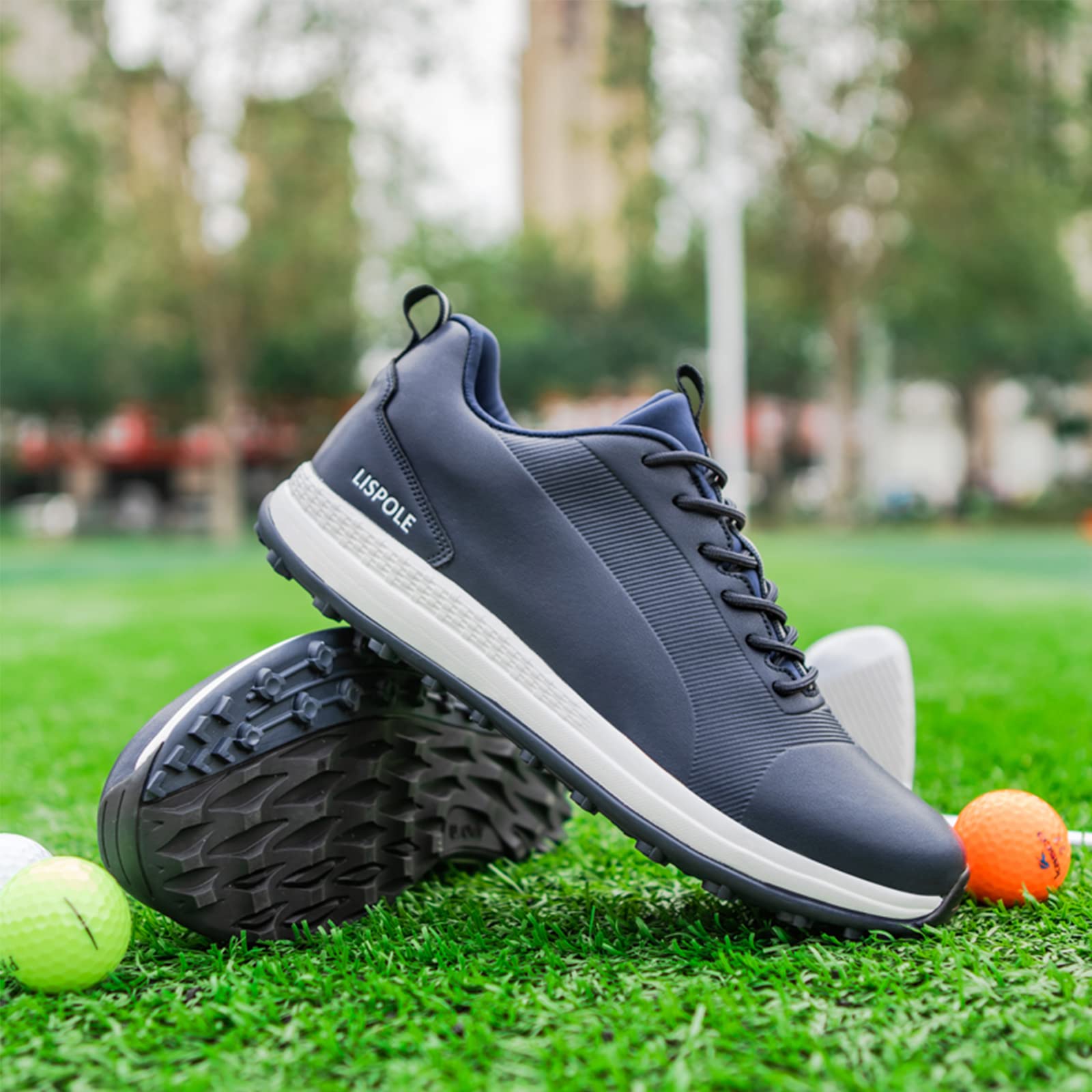 EHQZN Spikeless Golf Shoes Men Waterproof Golf Shoes Comfortable Breathable Golf Footwear Mens Golf Sneakers Golf Walking Shoes