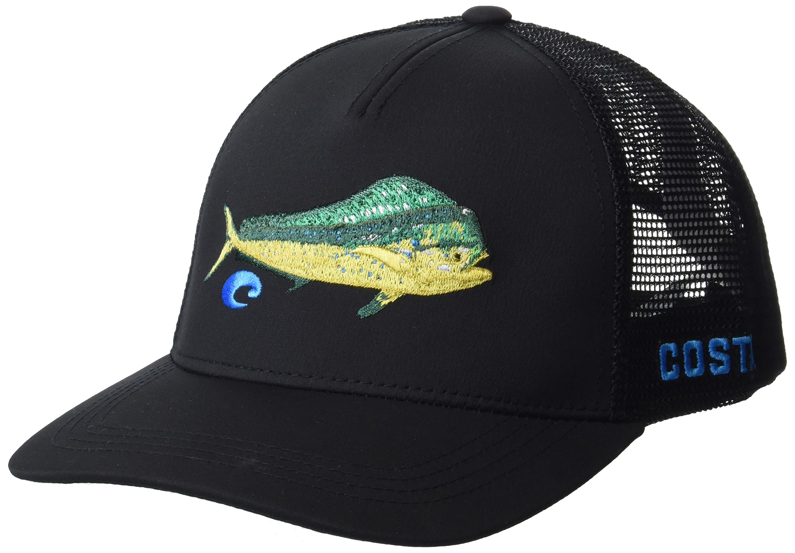 Costa Del Mar Dorado Stitched Trucker Hat Black