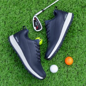 EHQZN Spikeless Golf Shoes Men Waterproof Golf Shoes Comfortable Breathable Golf Footwear Mens Golf Sneakers Golf Walking Shoes