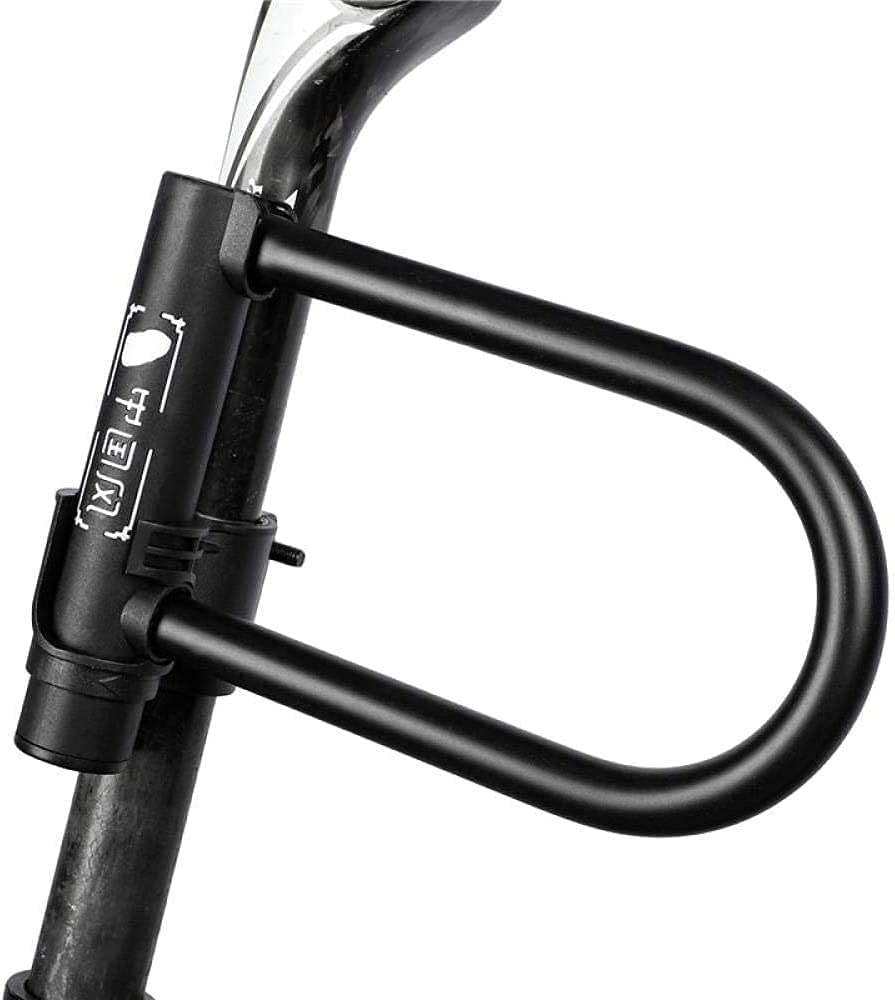 Bicycle Locks Heavy Duty Anti Theft Bike Lock Heavy Duty Bike Lock,Bike Lock Bicycle U Lock Anti-Theft Road Mountain Bike Motorcycle Lock Bicycle Accessories Steel Cable Security Locks-Black Set