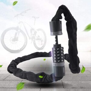 Bicycle Locks Heavy Duty Anti Theft Bike Lock Outdoors Bike Lock,Bike Lock Password Bike Digital Chain Lock Security Outdoor Anti-Theft Lock Motorcycle Cycling Bike Accessories (Size : 0.9m)