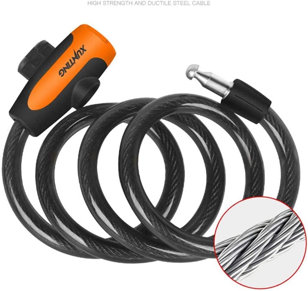 Bicycle Locks Heavy Duty Anti Theft Bike Lock High Security Level Bicycle Lock Bike Chain Lock High Security Bike Lock with Key Ideal for Bike, Electric Bike Other Outdoor Equipments,