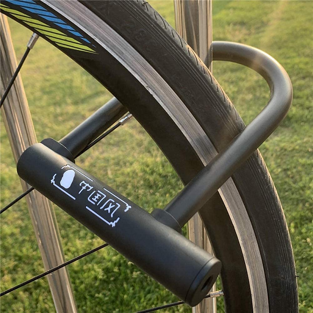 Bicycle Locks Heavy Duty Anti Theft Bike Lock Heavy Duty Bike Lock,Bike Lock Bicycle U Lock Anti-Theft Road Mountain Bike Motorcycle Lock Bicycle Accessories Steel Cable Security Locks-Black Set