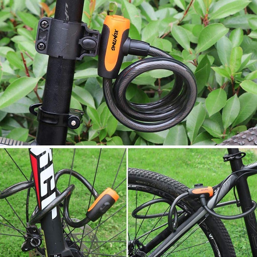 Bicycle Locks Heavy Duty Anti Theft Bike Lock High Security Level Bicycle Lock Bike Chain Lock High Security Bike Lock with Key Ideal for Bike, Electric Bike Other Outdoor Equipments,