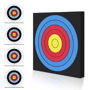 fenjaner archery target for backyard youth eva arrow target square moving foam targets for outdoor shooting practice training compound bow and recurve bow