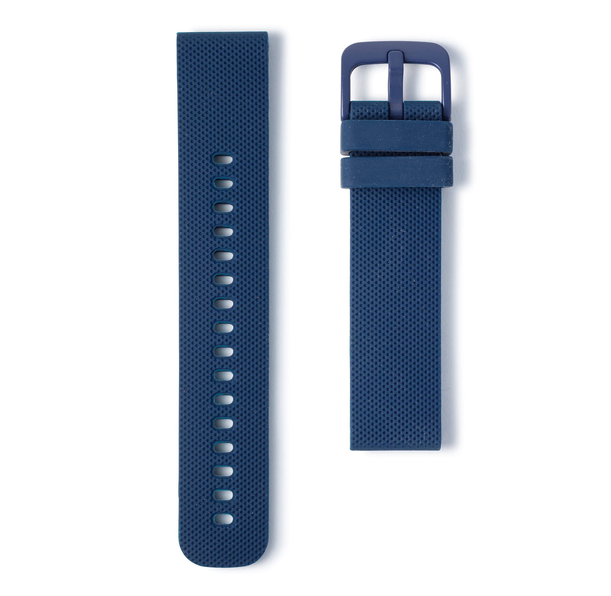 Wristology Quick Release Easy Change Replacement Soft Silicone Rubber Watch Band Strap for Men Women 18mm (Navy Blue) SB02-18