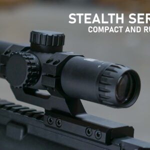 Monstrum Stealth 4x30 Fixed Magnification Scope | Black | MX1 Reticle