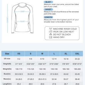 IUGA Rash Guard for Women UPF 50+ SPF & UV Protection Clothing Long Sleeve Shirts for Women with Pockets Hiking Swim Shirt Green