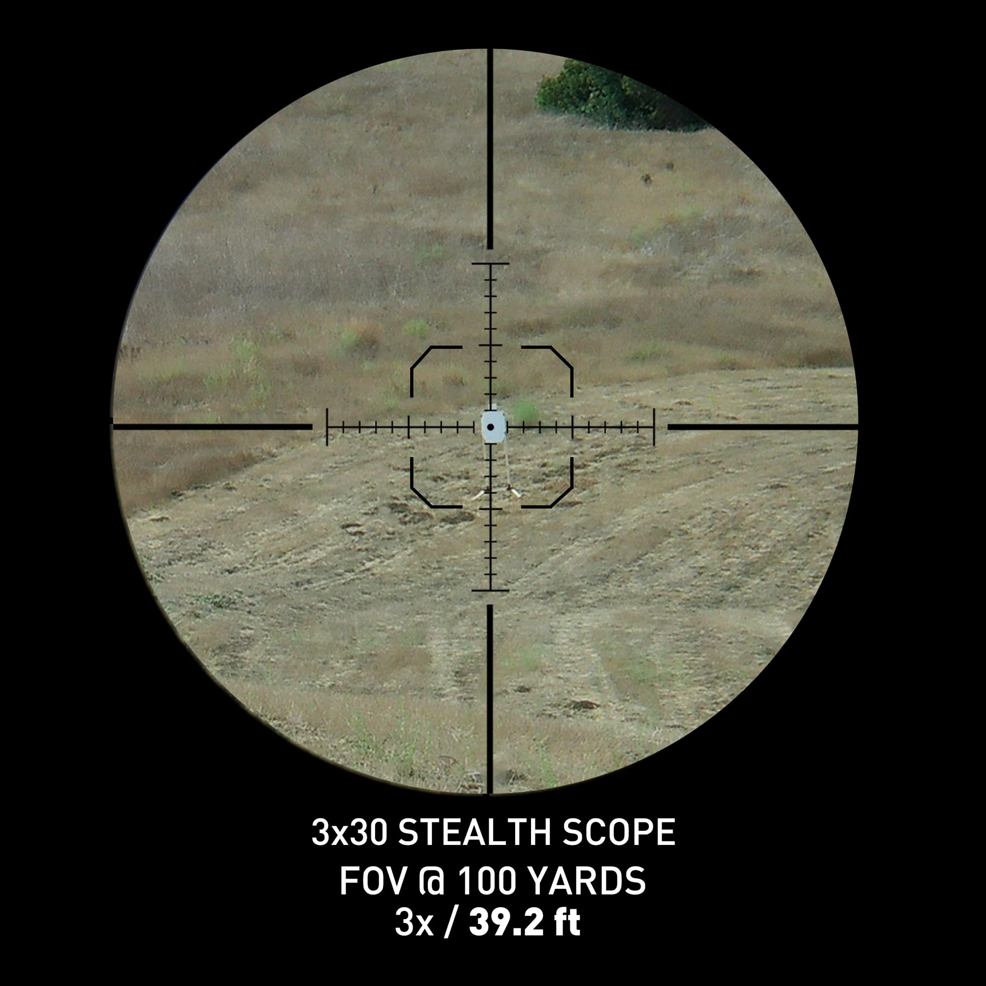 Monstrum Stealth 3x30 Fixed Magnification Scope