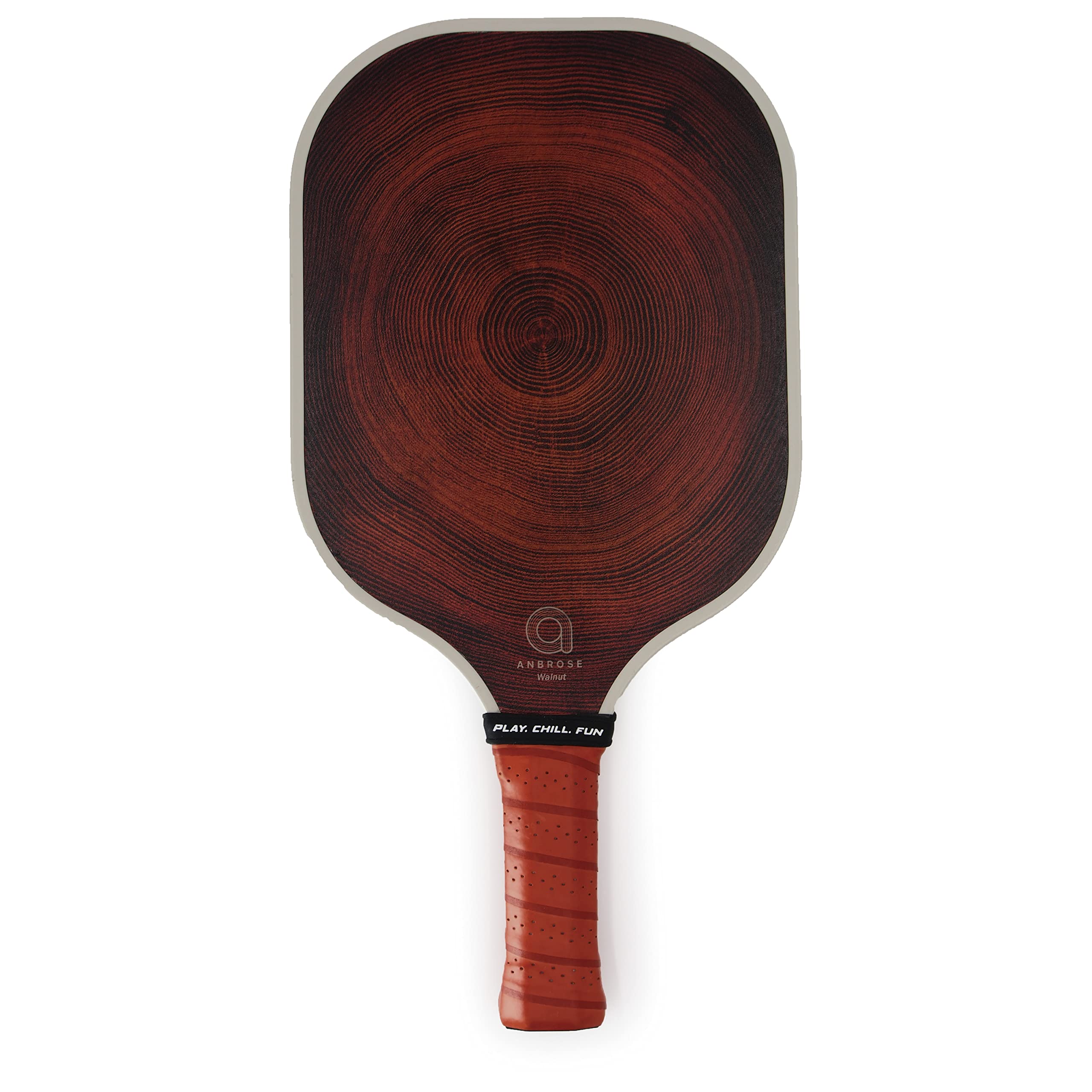 A. Anbrose Pickleball Paddle Set (Walnut) | Comfort Cushion Grip | Long Handle | Fiberglass | Polypropylene Honeycomb Core | 2 Racquets | 4 Pickleballs(2 Indoor 2 Outdoor) | 1 Portable Bag