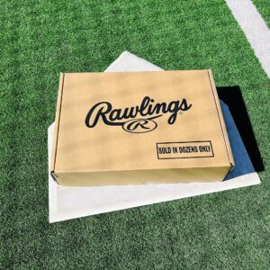 Rawlings | Official League Baseballs | Competition Grade | ROLB1 | Youth/14U | Game/Practice Use | 12 Count, White