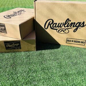 Rawlings | Official League Baseballs | Competition Grade | ROLB1 | Youth/14U | Game/Practice Use | 12 Count, White