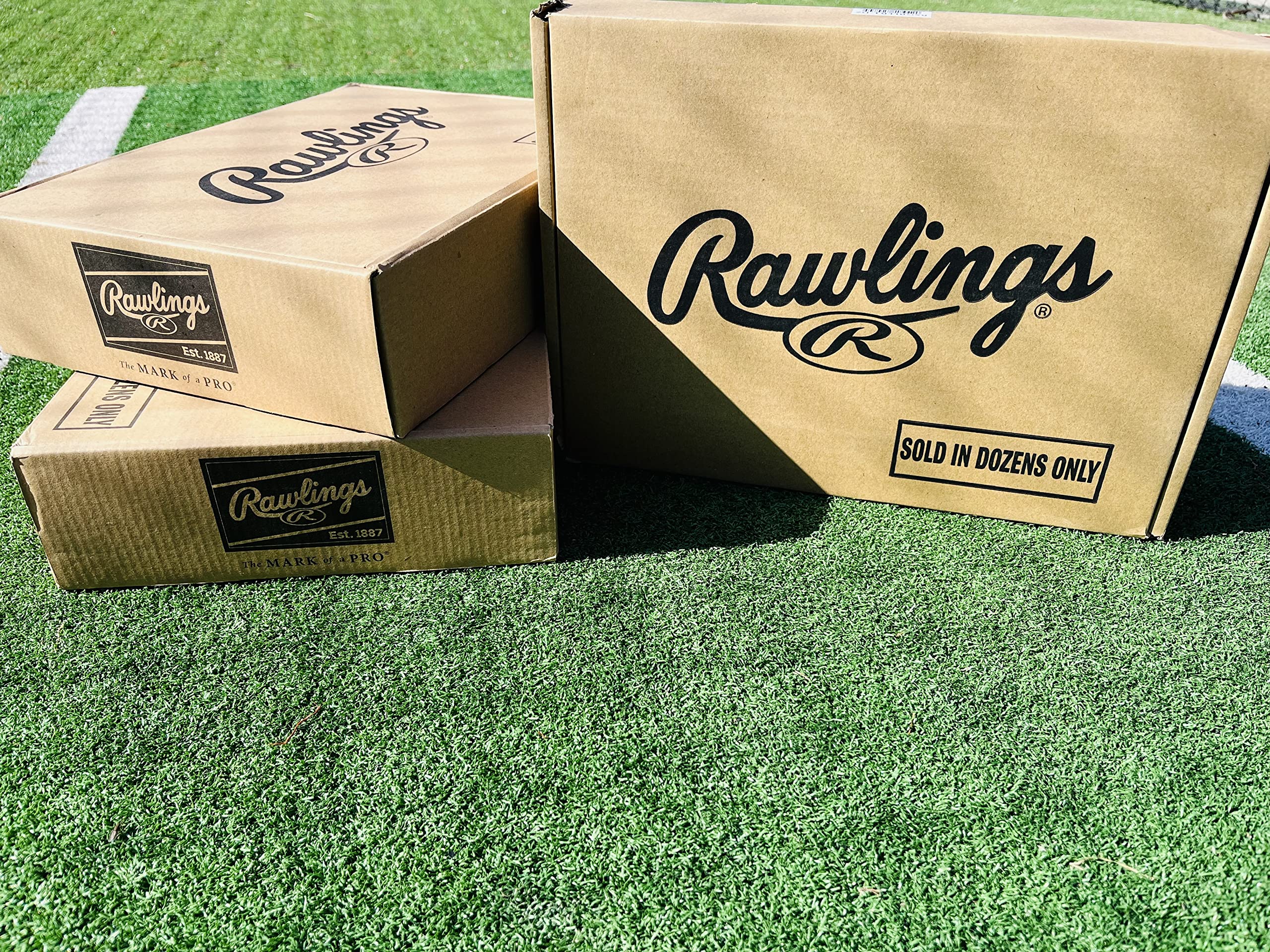 Rawlings | Official League Baseballs | Competition Grade | ROLB1 | Youth/14U | Game/Practice Use | 12 Count, White