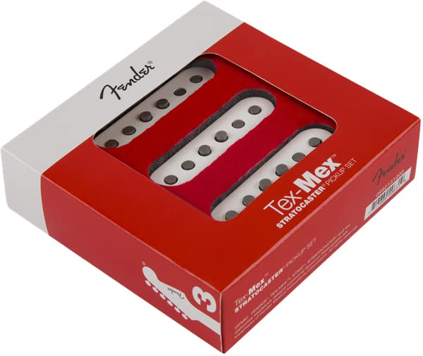 Fender Tex-Mex Stratocaster Pickups Bundle with Instrument Cable