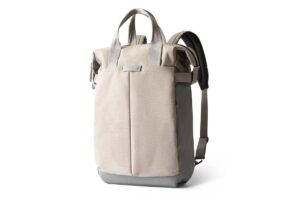 bellroy tokyo totepack, water-resistant woven convertible backpack and tote bag - saltbush