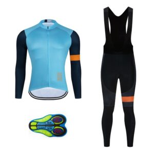 moxilyn cycling jerseys men set bike clothing for men long sleeve bike jacket and cycling bibs pants with 30d gel pad