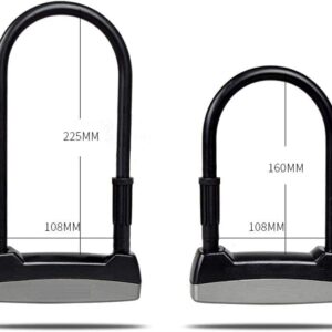 Bicycle Locks Heavy Duty Anti Theft Bike Lock Heavy Duty Bike Lock,Bike Lock U-Lock Bike Lock Anti-Theft Steel Electric Bicycle Scooter Convenient Lock Frame Bicycle Accessories