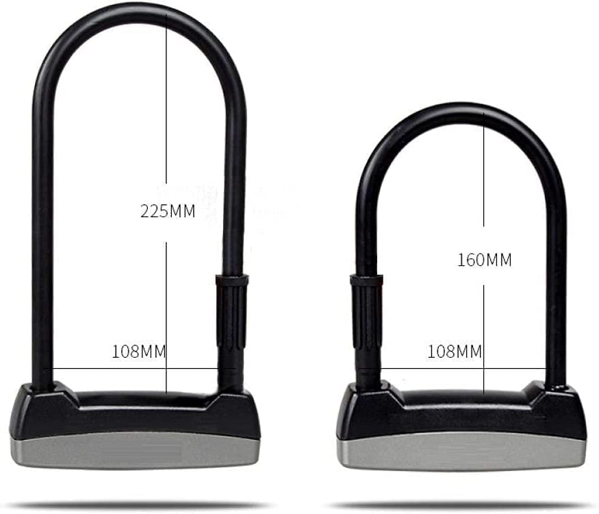 Bicycle Locks Heavy Duty Anti Theft Bike Lock Heavy Duty Bike Lock,Bike Lock U-Lock Bike Lock Anti-Theft Steel Electric Bicycle Scooter Convenient Lock Frame Bicycle Accessories