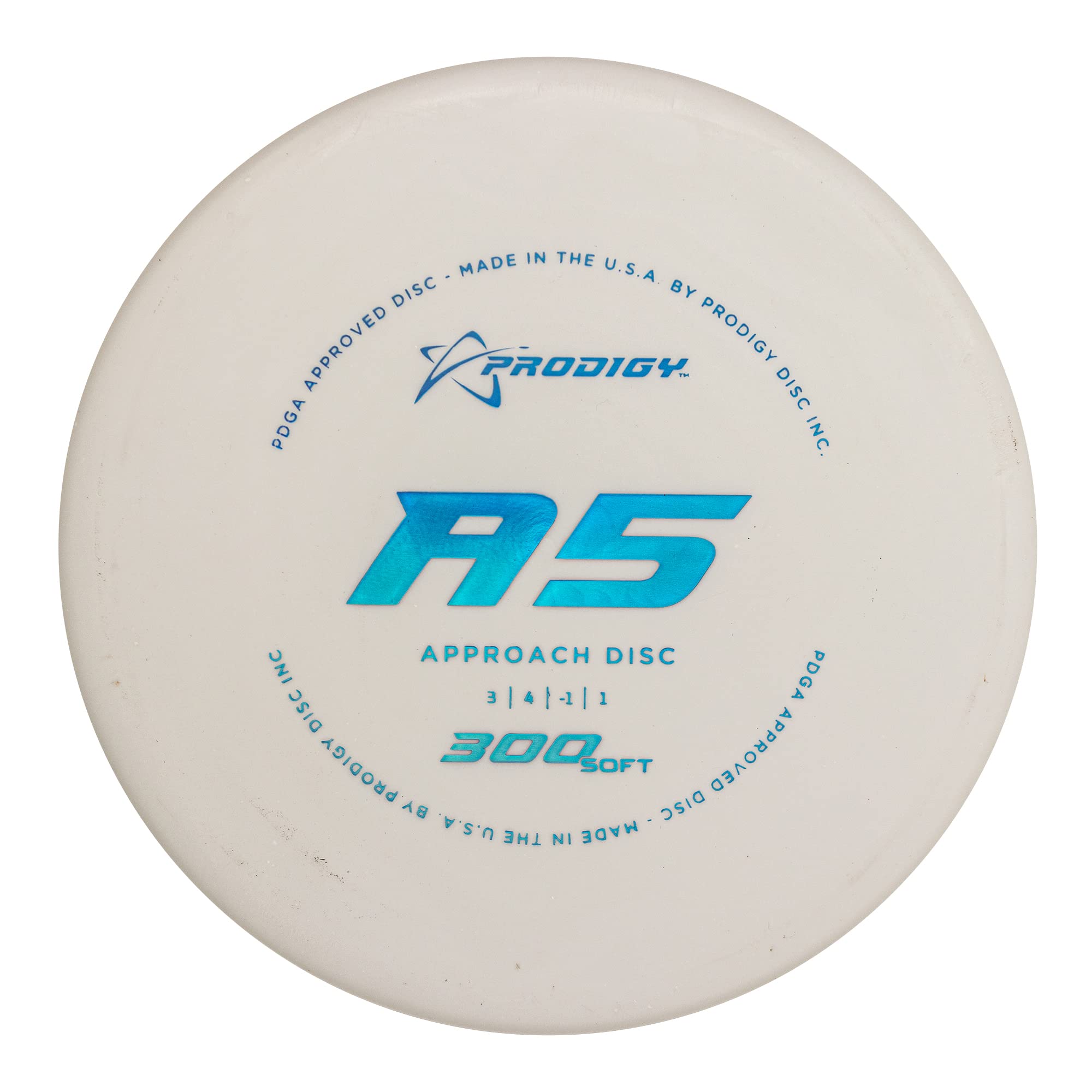 Prodigy Disc 300 Soft A5 | Slightly Overstable Disc Golf Approach Disc | 170-177g | Stable Disc Golf Approach | 300 Soft Plastic | Comfortable Backhand or Forehand | Colors May Vary