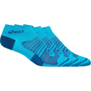 asics men's quick lyte plus 3pk training accessories, l, lagoon/deep sea teal