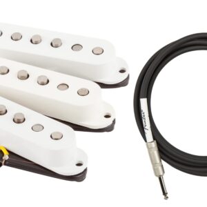 Fender Tex-Mex Stratocaster Pickups Bundle with Instrument Cable