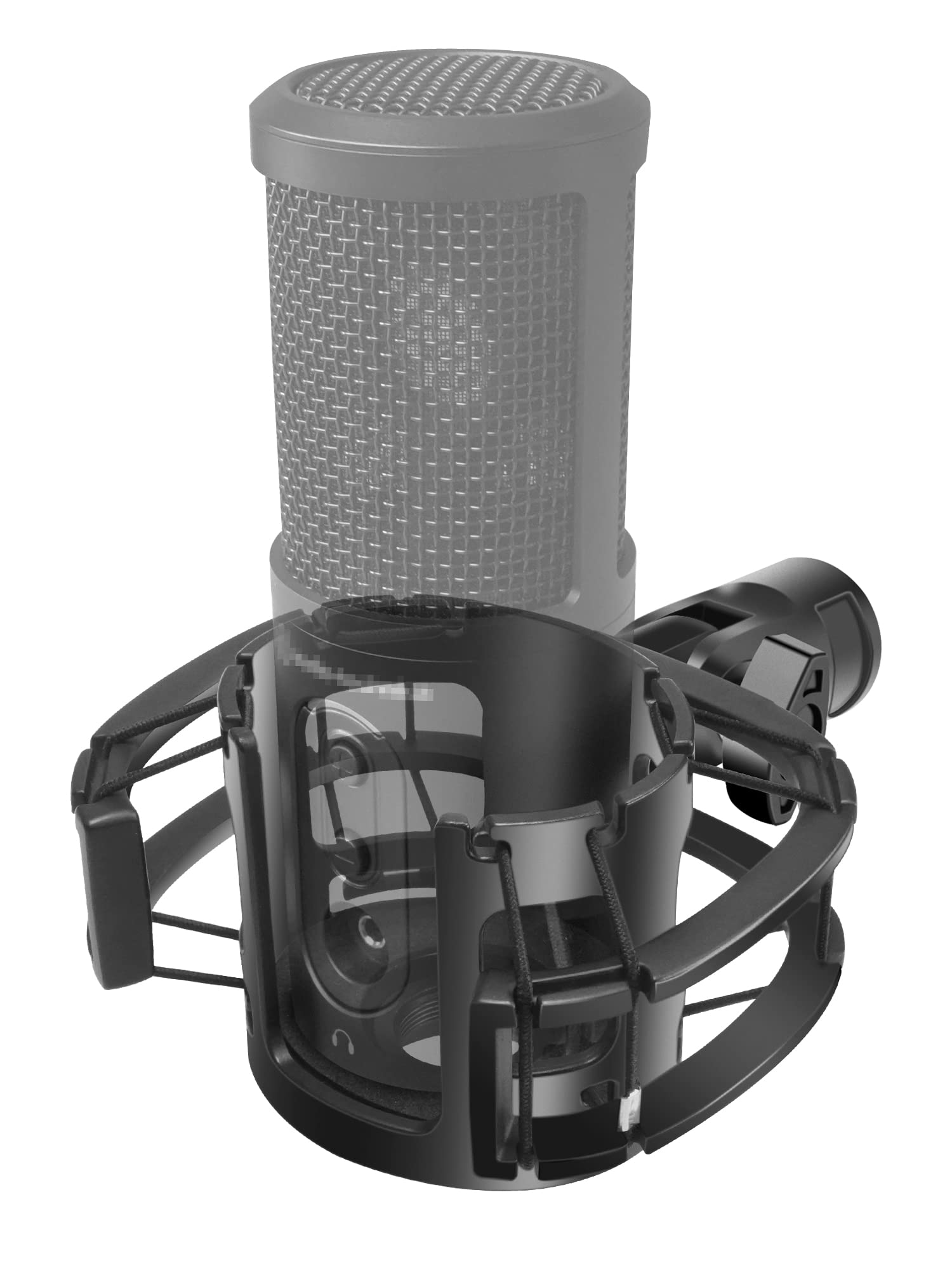 Etour [Newest &Ultra-Durable] atr2500x Microphone Shock Mount with Pop Filter [Custom Built for atr2500x] Anti-Vibration Suspension Shock Mount Holder Clip for Audio Technica atr2500x Mic