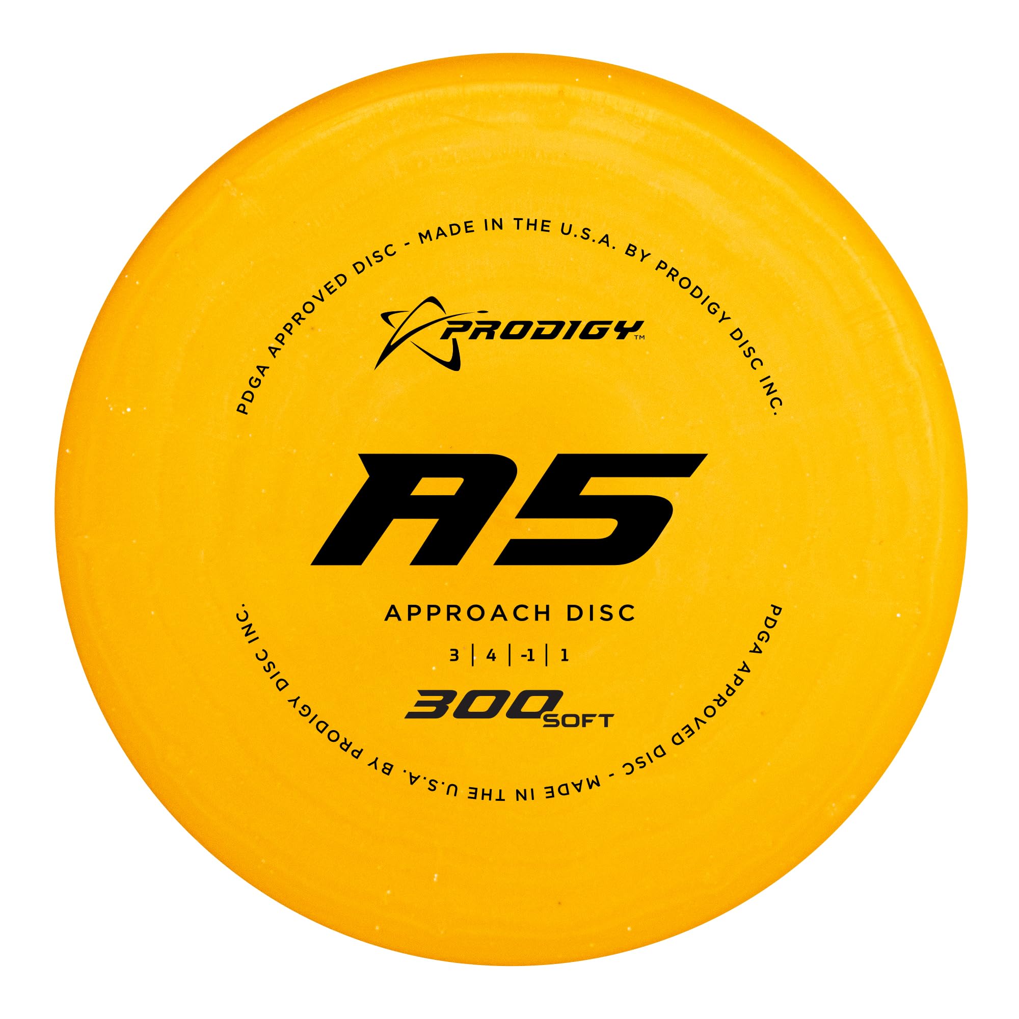 Prodigy Disc 300 Soft A5 | Slightly Overstable Disc Golf Approach Disc | 170-177g | Stable Disc Golf Approach | 300 Soft Plastic | Comfortable Backhand or Forehand | Colors May Vary