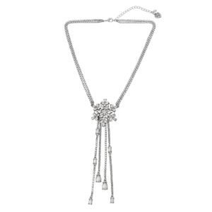 betsey johnson snowflake y-necklace