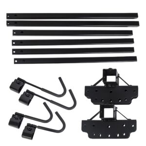 HECASA Universal 4 Bike Platform Carrier Mount Rack Compatible with Sport Truck SUV w/2" Hitch Receiver 200 Lbs Easily Foldable Sturdy