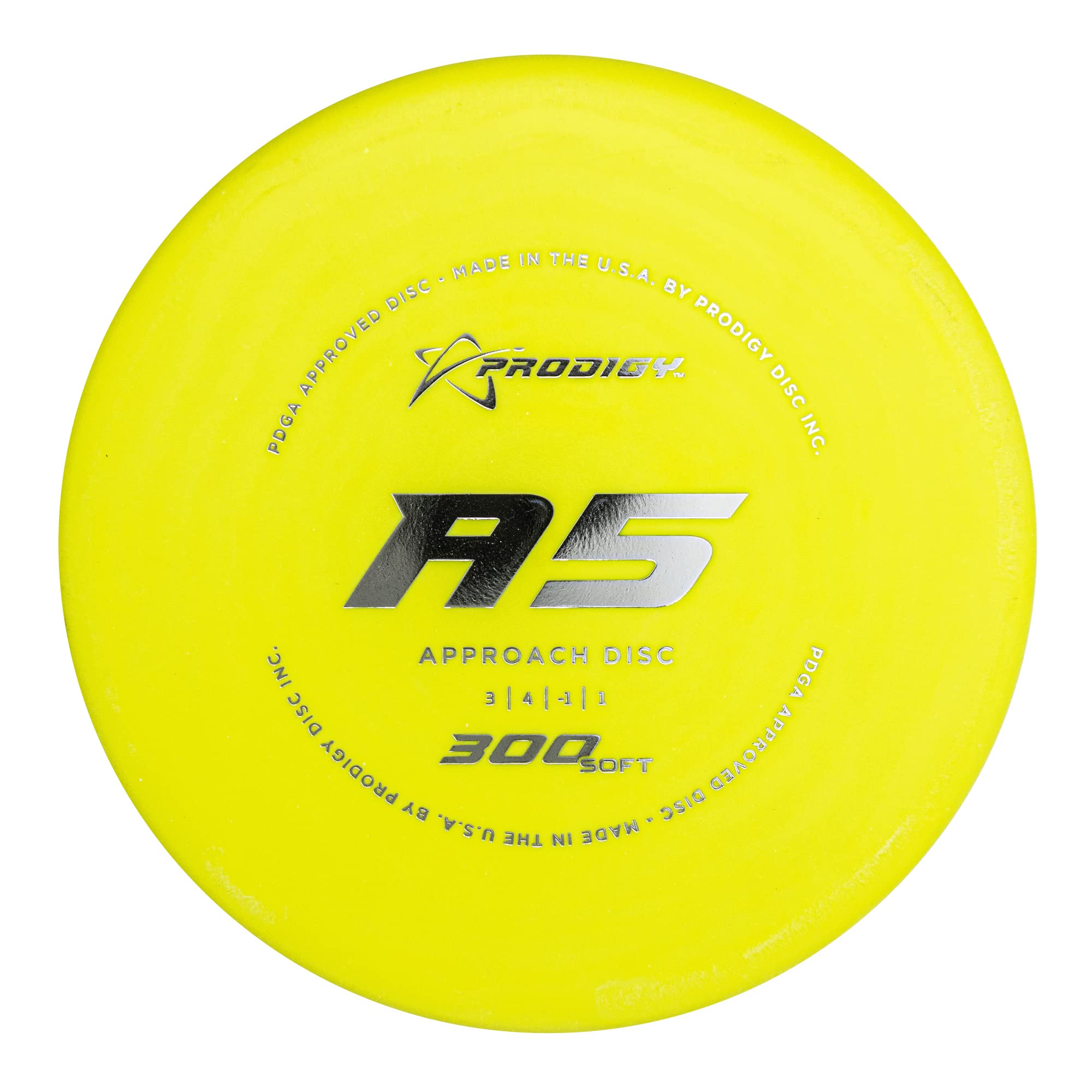 Prodigy Disc 300 Soft A5 | Slightly Overstable Disc Golf Approach Disc | 170-177g | Stable Disc Golf Approach | 300 Soft Plastic | Comfortable Backhand or Forehand | Colors May Vary