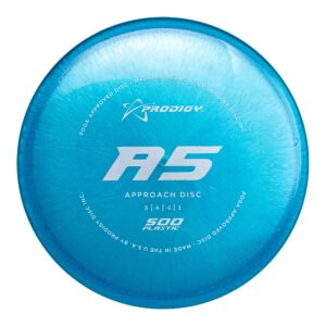 Prodigy Disc 500 A5 | Slightly Overstable Disc Golf Approach | Improve Your Approach Shots | 170-177g | Stable Disc Golf Approach | 500 Plastic | Comfortable Backhand or Forehand | Colors May Vary