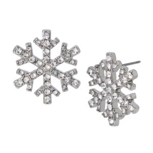 Betsey Snowflake Stud Earrings