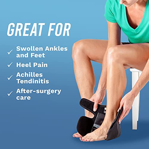 ActiveWrap Bundle - Foot and Ankle Ice Pack Wrap with Reusable Ice Packs for Injuries