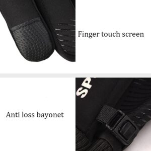 Angjiny Winter Gloves Men Women Touch Screen Glove Cold Weather Warm Gloves Freezer Work Gloves Suit for Running Driving Bike Cycling Working Hiking