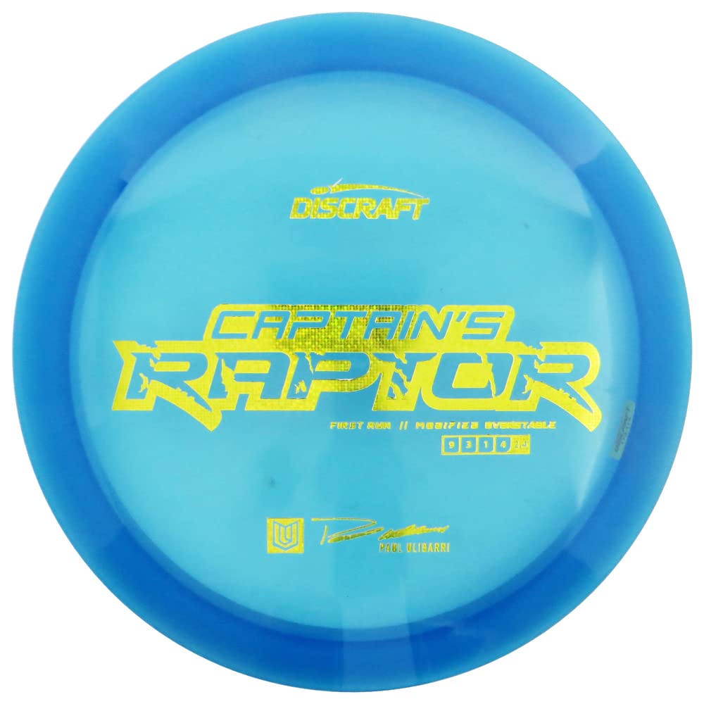 Discraft Limited Edition 2022 Paul Ulibarri Captain's Special Blend Elite Z Raptor Distance Driver Golf Disc - 173-174g - Colors Will Vary