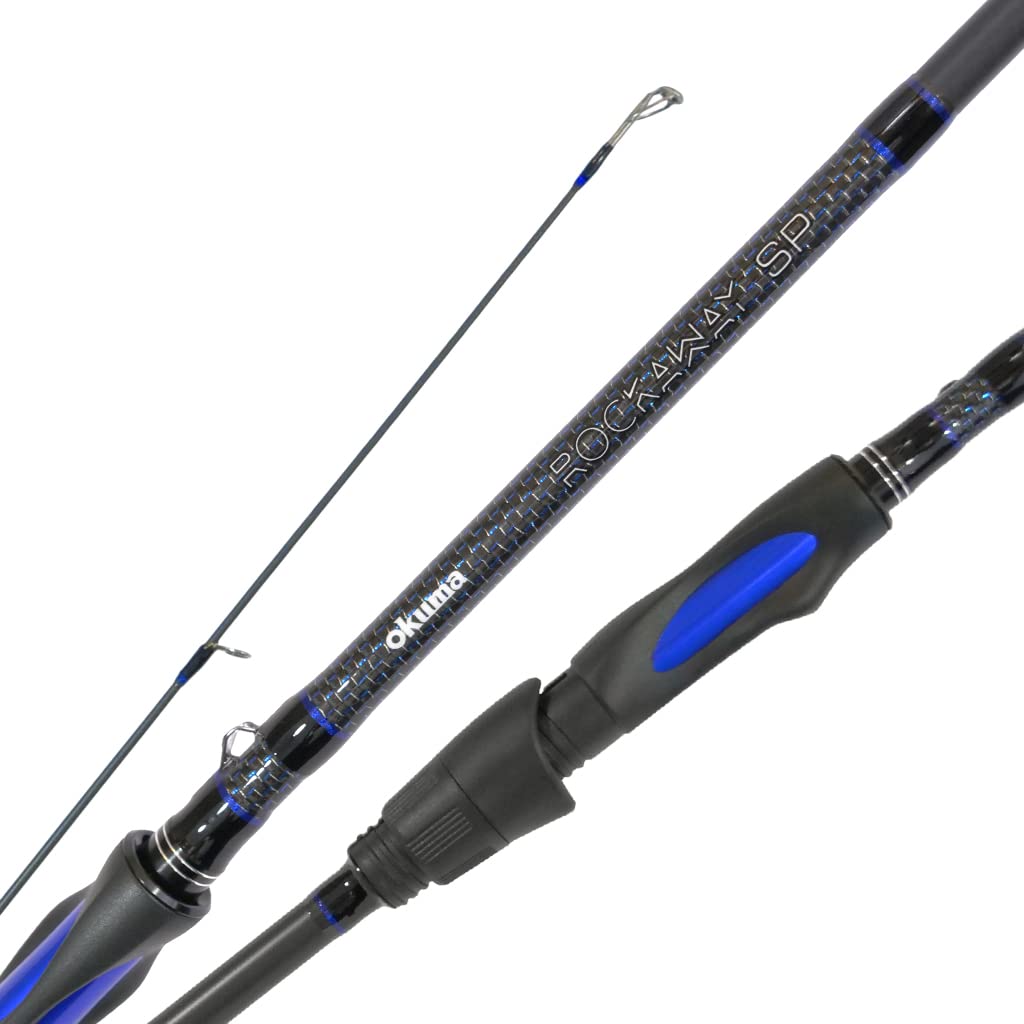 Okuma Rockaway Surf SP Carbon Blank Sensitive Lighteweight Rod, RSP-2-1002M+, Black, 10' 0"